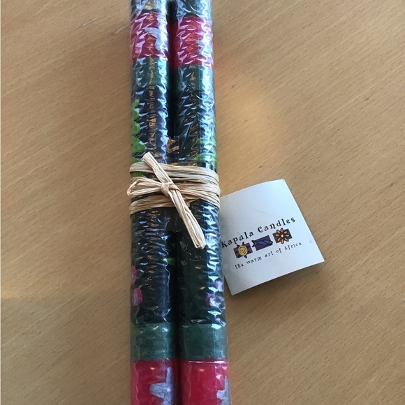 kapula candles Other - Kapula Candles South African Christmas Red Green Tree Africa‎ Kwanza 9” Tapers